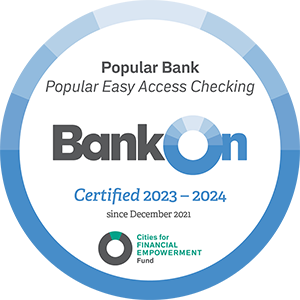 Popular Bank Easy Access Checking Bank On Seal