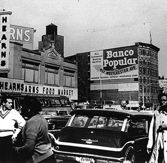 Image of first Popular Bank branch, Est. in 1961 in the Bronx, NY